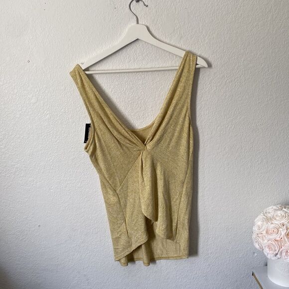 Express Yellow Scoop Neck Top - Picture 5 of 5